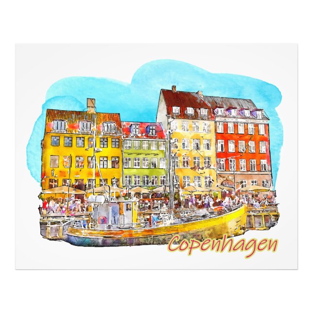A view of Copenhagen Fotodruck (Vorne)