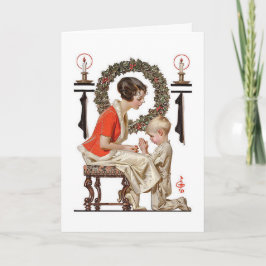 A Vintage J.C.Leyplaner Christmas card Feiertagskarte