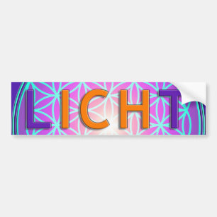 A_violet, Blume des Lebens Lichtgestalt Autoaufkleber