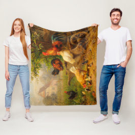 A Watchful Eye Carl Jutz 1916 Bauernhof Fleecedecke