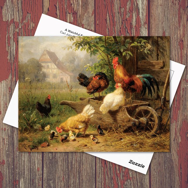 A Watchful Eye Carl Jutz Postkarte (Von Creator hochgeladen)