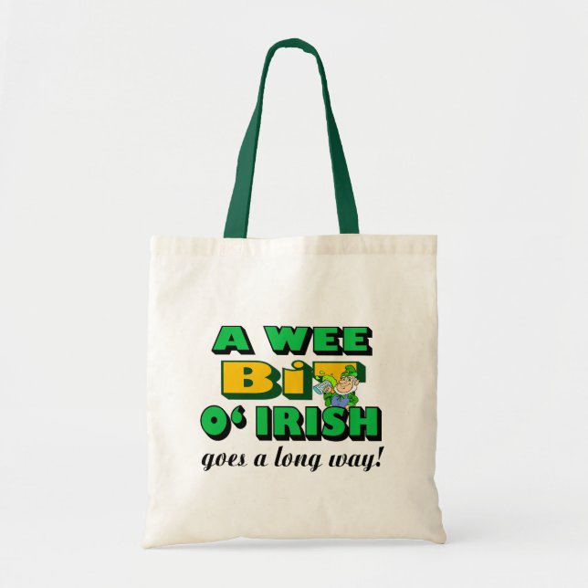 A Way Bit Irish Tote Bag Tragetasche (Vorne)