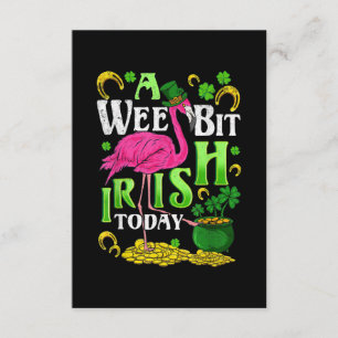 A Wee Bit Irish Heute St Patricks Day Flamingo Begleitkarte