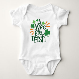 A Wee Bit Irish St. Patrick's Day Baby Strampler