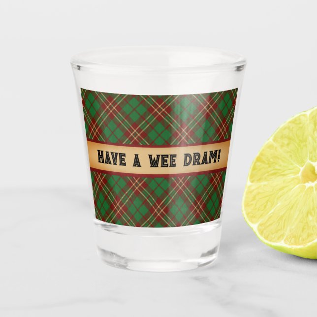 A Wee Dram of Scotch Schnapsglas (Vorderseite)