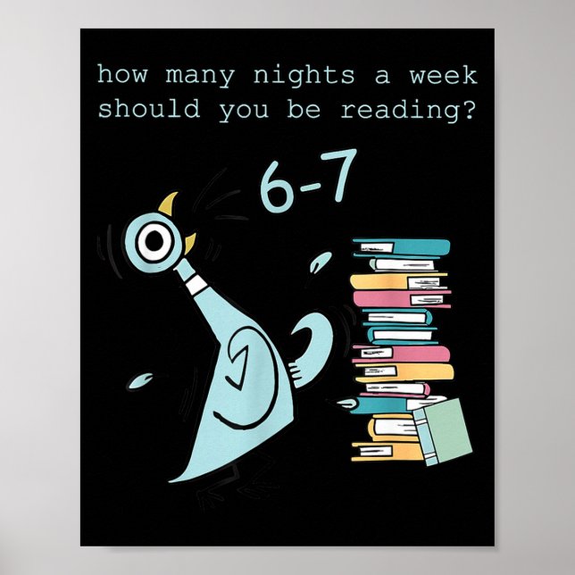 A Week Should You Be Reading 67 Teacher  Poster (Vorne)