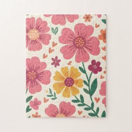 A Whimsical Garden Floral Pattern Puzzle