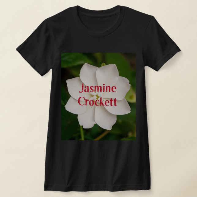 A white blooming jasmine flower with Jasmine Crock T-Shirt (Ablage )