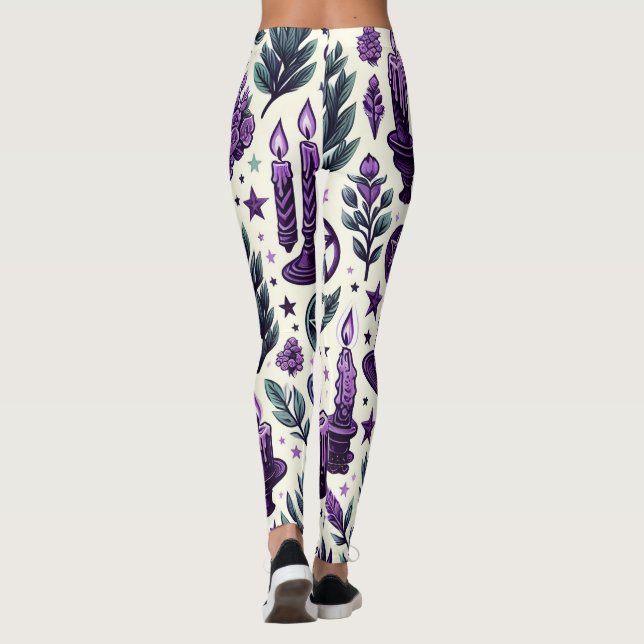 A Wiccan Pattern 1 Leggings (Rückseite)