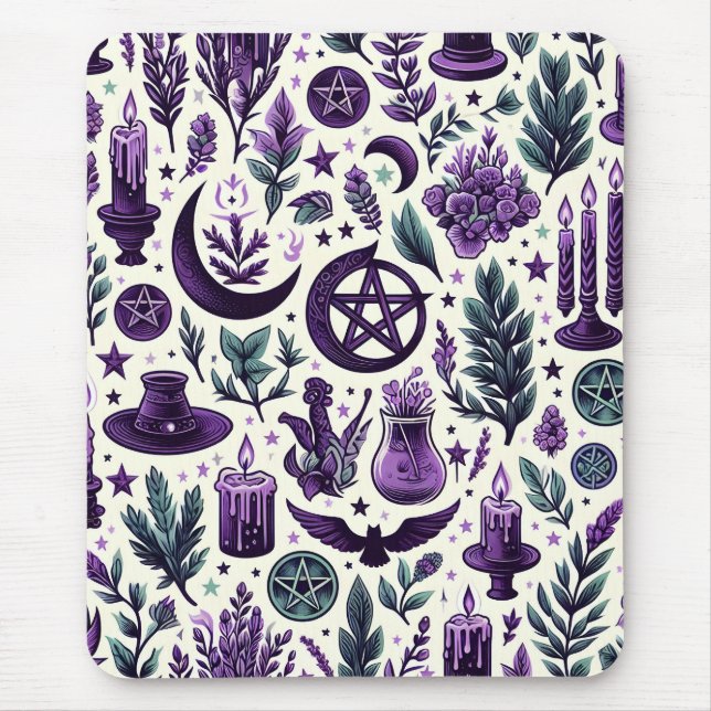 A Wiccan Pattern 1 Mousepad (Vorne)