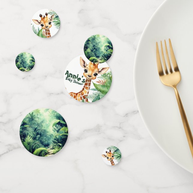 A Wild One Safari Baby Shower African Jungle Green Konfetti (Gruppe)