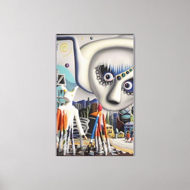 A Winter Wonder Diorama-Land Ken Gage Leinwanddruck (Vorderseite)