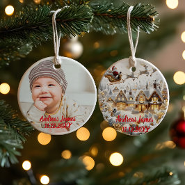 A Winter Wonderland: Your Baby's First Christmas Keramik Ornament