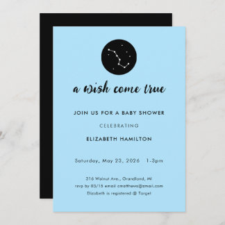 A Wish Come True Big Dipper Baby Shower Invitation Einladung