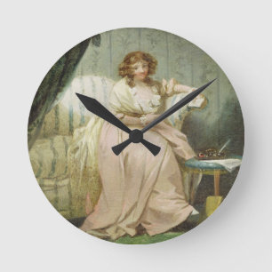 A Woman Called Anne, the Artist's Wife, c.1790-180 Runde Wanduhr
