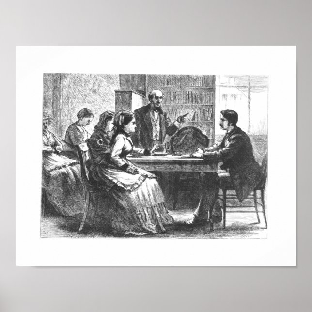 A woman negotiates with a factory manager, assist poster (Vorne)