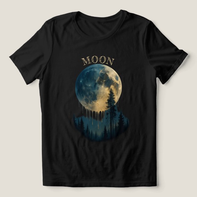 A wonderful and beautiful shirt for moon lovers. (Design Vorderseite)