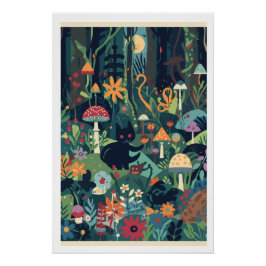 A woodland scene poster