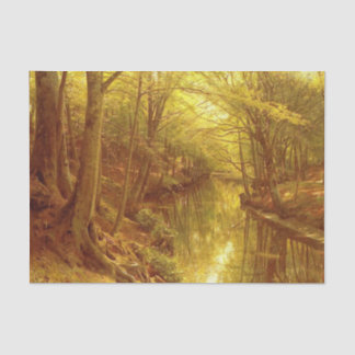 A Woodland Stream by Peder Mork Monsted Seidenpapier