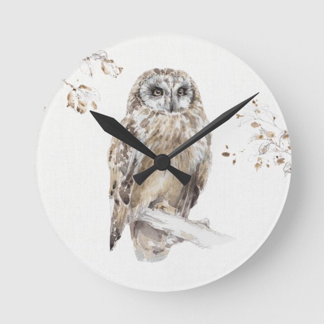 A Woodland Walk VIII Runde Wanduhr (Vorderseite)