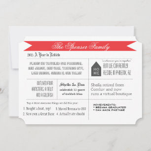 A Years Review Feiertagskarte