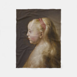 A Young Blonde Girl (von Jan Lievens) Fleecedecke