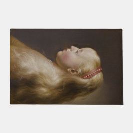 A Young Blonde Girl (von Jan Lievens) Fußmatte