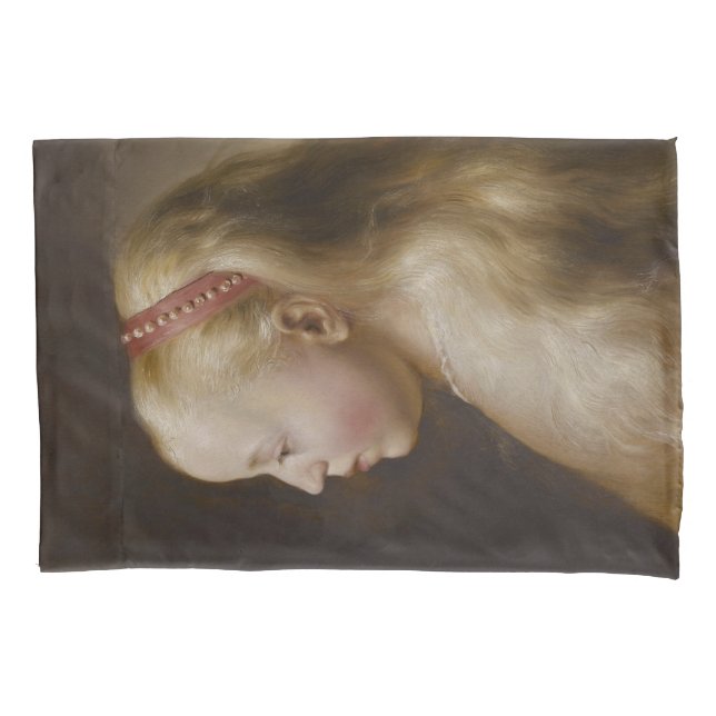 A Young Blonde Girl (von Jan Lievens) Kissenbezug (Vorderseite-Links)