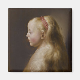 A Young Blonde Girl (von Jan Lievens) Magnet
