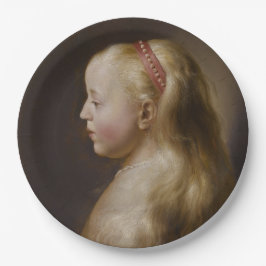 A Young Blonde Girl (von Jan Lievens) Pappteller