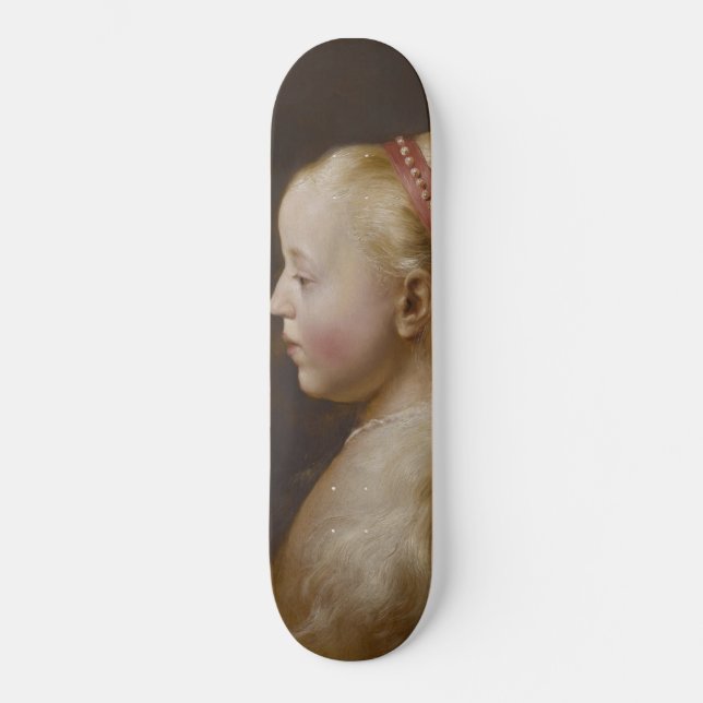 A Young Blonde Girl (von Jan Lievens) Skateboard (Vorderseite)