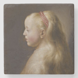 A Young Blonde Girl (von Jan Lievens) Steinuntersetzer
