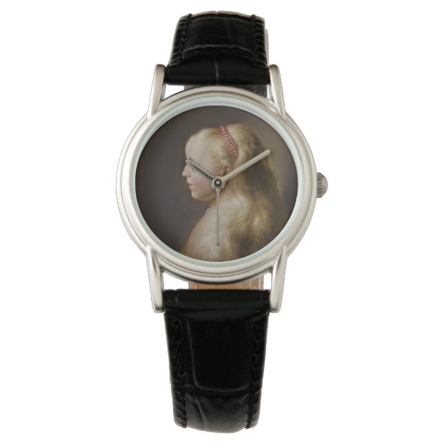 A Young Blonde Girl (von Jan Lievens) Watch Armbanduhr (Vorderseite)