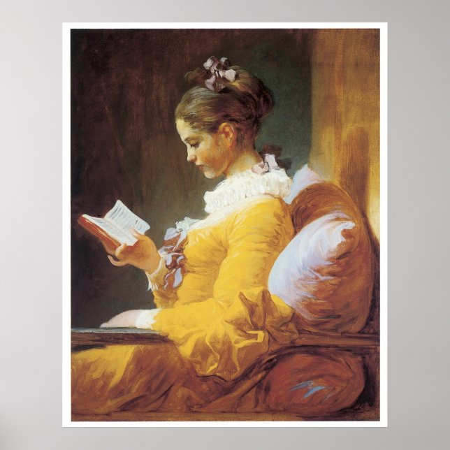 A Young Girl Reading, 1776 Jean-Honore Fragonard Poster (Vorne)