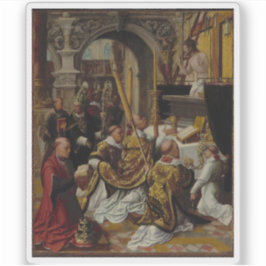 A. Ysenbrandt: Die Messe von Saint Gregory, der Gr Aufkleber