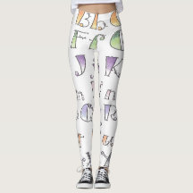 A-z-Buchstaben Teil 2 Athleisure-Leggings