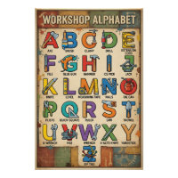 A-Z Handwerkzeuge Alphabet
