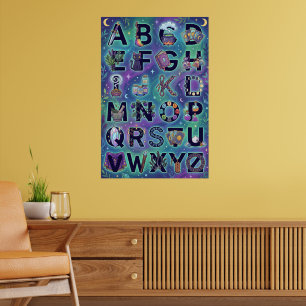 A-Z Hexen-Alphabet Poster