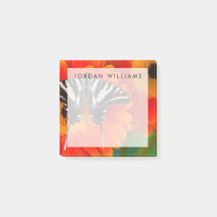 A Zebra Frack Butterfly Post-it Klebezettel