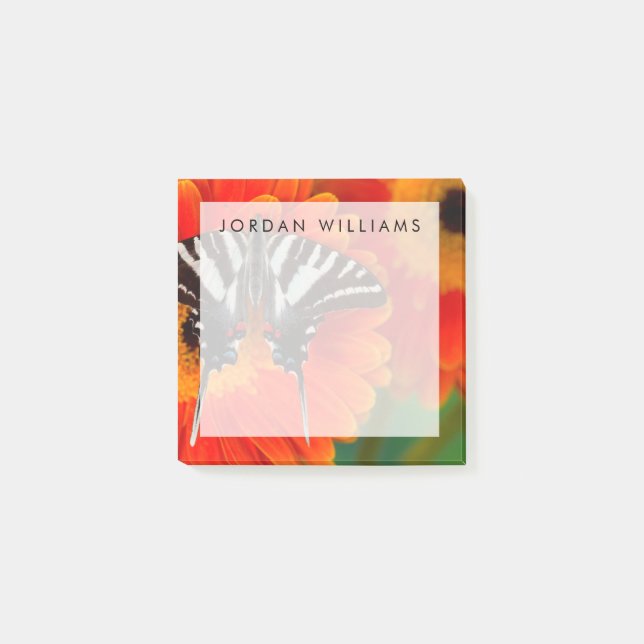 A Zebra Frack Butterfly Post-it Klebezettel (Vorderseite)