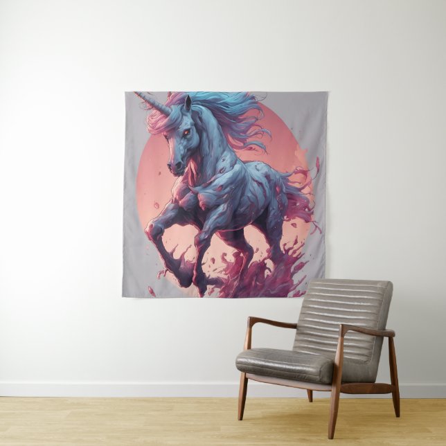 A Zombie Unicorn Poster Wandteppich (Beispiel)