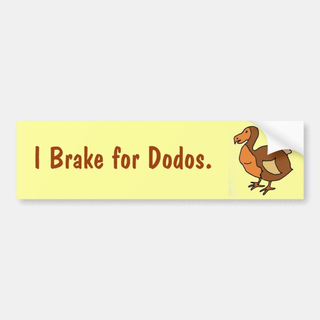AA, I Bremse für Dodos. Autoaufkleber (Vorne)