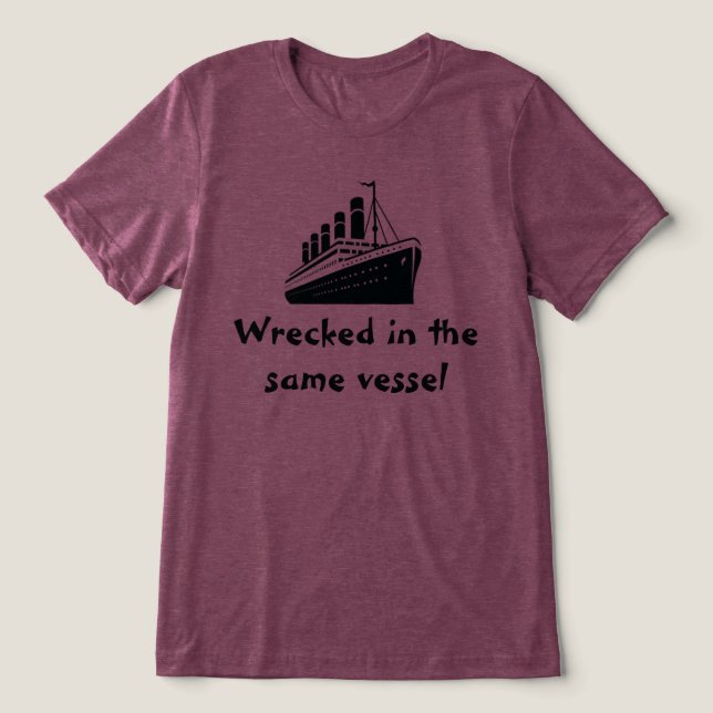 AA in derselben Schiffskonstruktion zerstört Tri-Blend Shirt (Design Vorderseite)