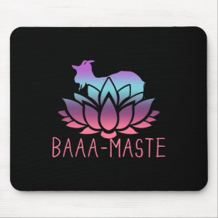 Aa-maste-Ziegen-Yoga-Namaste-spirituelle-Meditatio Mousepad