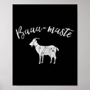 Aa-maste-Ziegen-Yoga-T-Shirt Poster