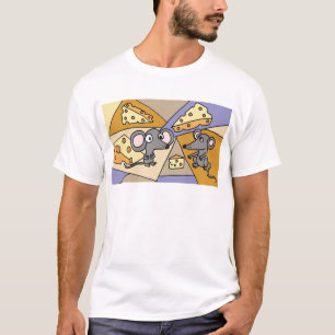 AA, Mäuse und Käse-Kunst T-Shirt