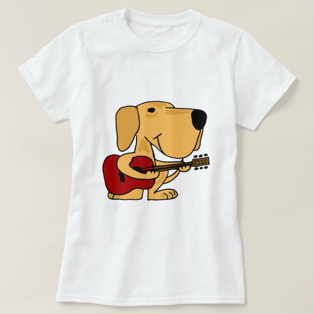 AA, niedlicher gelber Labrador-Retriever, der T-Shirt (Design vorne)
