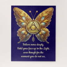 AA Symbol Butterfly | Custom Recovery Prayer