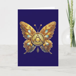 AA Symbolmünze Schmetterling Jubiläumskarte Karte