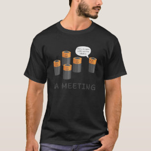 AA-Treffen Niedlich Batterie Lustiger Sarkastische T-Shirt